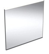 Дзеркало для ванної Geberit Option Plus Square 75х70 з прямим та непрямим підсвічуванням чорний матовий/алюміній анодований 502.782.14.1