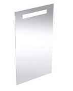 Дзеркало для ванної Geberit Option Basic Square 40х70 підсвічування зверху алюміній анодований 502.803.00.1