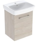 Тумба с раковиной Geberit Selnova Square 50х42 см ДСП светлый орех 502.753.00.1