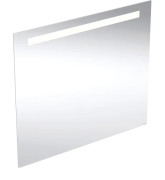 Дзеркало для ванної кімнати Geberit Option Basic Square 80х70 підсвічування зверху алюміній анодований 502.807.00.1