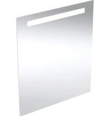 Дзеркало для ванної Geberit Option Basic Square 60х70 підсвічування зверху алюміній анодований 502.805.00.1