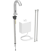 Змішувач для раковини Geberit Piavе живлення від мережі з термостатом латунь нерж сталь 116.167.SN.1