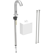 Смеситель для раковины Geberit Piavе питание от батарей с термостатом латунь нерж сталь 116.168.SN.1