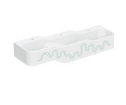 Детская раковина Geberit Bambini 140х39 см с тремя зонами Varicor белый альпийский декор зеленый лес/светло-зеленый 502.976.79.1