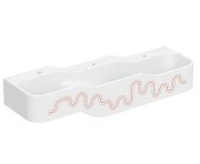 Дитяча раковина Geberit Bambini 140х39 см із трьома зонами Varicor білий альпійський декор карміново-червоний/помаранчевий 502.976.FY.1