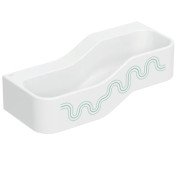 Детская раковина Geberit Bambini 90х39 см с двумя зонами Varicor белый альпийский декор зеленый лес/светло-зеленый 502.973.79.2