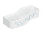 Детская раковина Geberit Bambini 90х39 см с двумя зонами Varicor белый альпийский декор синий океан/голубой  502.973.SX.2