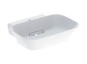 Раковина для ванной Geberit One 50х42,5 см сантехнический фарфор KeraTect белый/накладка белый глянцевый 505.053.00.1