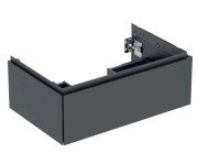 Тумба под раковину Geberit One 74x47 см ДСП черный матовый 505.072.00.8