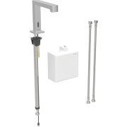 Смеситель для раковины Geberit Brenta питание от батарей с функциональным блоком наружного монтажа латунь нерж сталь матовая 116.174.SN.1