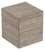 Шафка для ванної Geberit One підвісна 45х47 см ДСП горіх темний 505.077.00.6