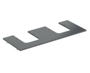 Стільниця під раковину Geberit One 119х47,3 см виріз ліворуч і праворуч керамограніт чорний мармур 505.175.00.2