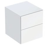 Шафка для ванної Geberit One підвісна 45х47 см ДСП білий матовий 505.077.00.2