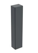 Пенал для ванной Geberit подвесной 36х29,1х180 см ДСП черный матовый 505.083.00.8