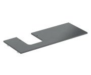 Столешница под раковину Geberit One 119х47,3 см вырез слева керамогранит черный мрамор 505.125.00.2