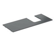 Стільниця під раковину Geberit One 119х47,3 см виріз праворуч керамограніт чорний мармур 505.145.00.2