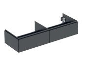 Тумба под раковину Geberit One 133,2x47 см ДСП черный матовый 505.076.00.8