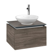 Тумба під раковину Villeroy & Boch Legato 60х38 см з підсвічуванням ДСП кам'яний дуб B567L0RK