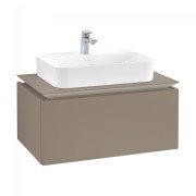 Тумба під раковину Villeroy & Boch Legato 80х38 см ДСП сірий трюфель B75300VG
