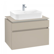 Тумба под раковину Villeroy & Boch Legato 80х55 см ДСП нежно-серый B75400VK