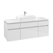 Тумба под раковину Villeroy & Boch Legato 140х55 см МДФ/ДСП белый глянцевый B76000DH