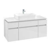 Тумба під раковину Villeroy & Boch Legato 120х55 см МДФ/ДСП білий глянсовий B75800DH
