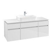 Тумба под раковину Villeroy & Boch Legato 140х55 см МДФ/ДСП белый глянцевый B76000DH