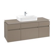Тумба под раковину Villeroy & Boch Legato 140х55 см ДСП трюфель серый B76000VG