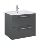 Тумба під раковину Roca Roma 60х45,6 см ДСП антрацит глянсовий A857949153