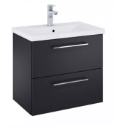 Тумба під раковину Roca Roma Compact 60х38,4 см ДСП чорний матовий A857952532