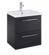 Тумба під раковину Roca Roma Compact 51,5х39,7 см ДСП чорний матовий A857951532