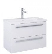 Тумба під раковину Roca Kwadro 80х38,4 см ДСП білий глянсовий A857970806