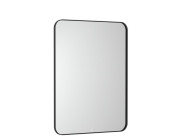 Зеркало в ванную комнату Roca Luna 60x80 см с подсветкой рама металл черный матовый A812421000