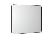 Дзеркало у ванній кімнаті Roca Luna 100x80 см рама метал чорний матовий A812415000