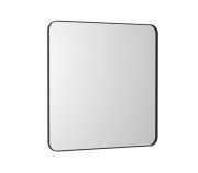 Зеркало в ванную комнату Roca Luna 80x80 см с подсветкой рама металл черный матовый A812422000