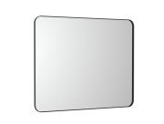 Дзеркало у ванній кімнаті Roca Luna 100x80 см з підсвіткою рама метал чорний матовий A812423000