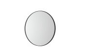 Зеркало в ванную комнату Roca Luna Ø60 см с подсветкой рама металл черный матовый A812425000