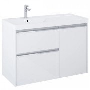 Тумба з раковиною Roca Gap Pro 100х46 см лівостороння ДСП білий глянсовий A852062806