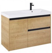 Тумба із раковиною Roca Gap Pro 100х46 см правостороння ДСП світлий дуб A852064464