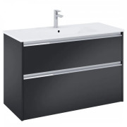 Тумба с раковиной Roca Gap Pro 100,5х46 см ДСП черный матовый A852056532