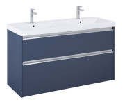 Тумба с двойной раковиной Roca Gap Pro 120х46 см ДСП синий матовый A852065538