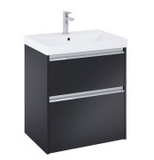 Тумба с раковиной Roca Gap Pro 60х46 см ДСП черный матовый A852049532