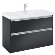 Тумба с раковиной Roca Gap Pro 100х46 см ДСП черный матовый A852055532