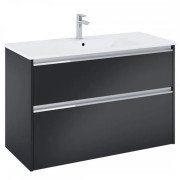Тумба с раковиной Roca Gap Pro 100,5х46 см ДСП черный матовый A852056532