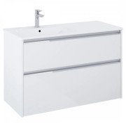 Тумба с раковиной Roca Gap Pro 100,5х46 см левосторонняя ДСП белый глянцевый A852057806