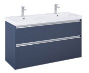 Тумба с двойной раковиной Roca Gap Pro 120х46 см ДСП синий матовый A852065538