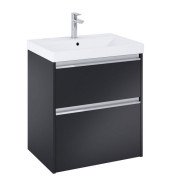 Тумба із раковиною Roca Gap Pro 60х46 см ДСП чорний матовий A852049532