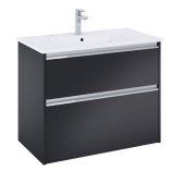 Тумба с раковиной Roca Gap Pro 80,5х46 см ДСП черный матовый A852051532