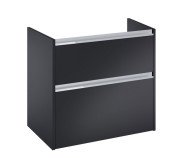 Тумба під раковину Roca Gap Pro 78,5х45,1 см правостороння ДСП чорний матовий A857900532