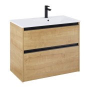 Тумба с раковиной Roca Gap Pro 80х46 см правосторонняя ДСП светлый дуб A852054464